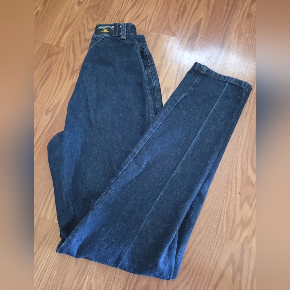 Vgt 80s Rockies High Rise Jeans Y2k Retro Bareback‎ Taper Leg Western Cowboy